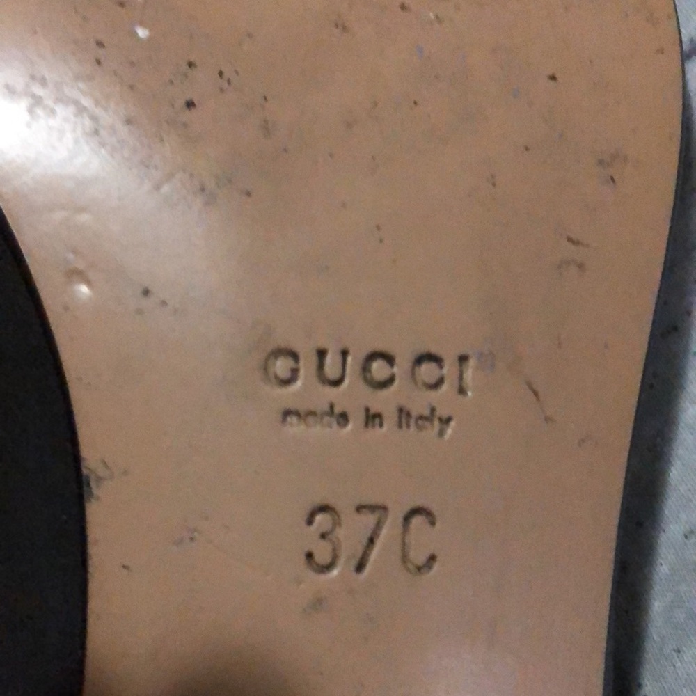 TODAY ONLY:Authentic GUCCI Penny Loafer Brown Leather Shoes Size 37C Made Italy - Picture 3 of 13